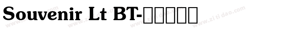Souvenir Lt BT字体转换